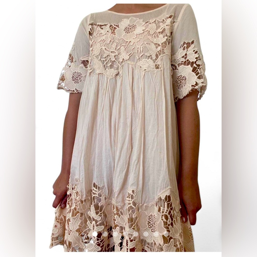 Anthropologie magnolia holding horses lace dress